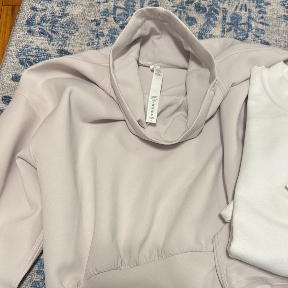 Women's Cowl Neck Sweater - Light Gray Lululemon